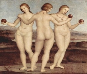 Las Tres Gracias en el Santuario del Museo Cond�, Palacio de Chantilly