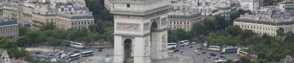 Lugares para visitar en Par�s - Arco de Triunfo desde la Torre Eiffel