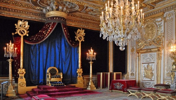 Sala del Trono, antigua c�mara del Rey en el Palacio de Fontainebleau