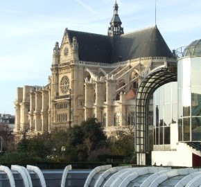 Forum des Halles e Iglesia de San Eustaquio - Par�s