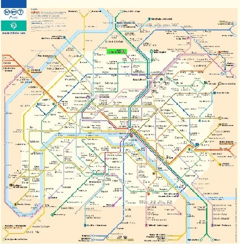 Mapa Interactivo de transportes en Paris