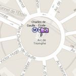 Clica aquí para conocer la Situación del Arco de Triunfo en el Mapa de París Situación del Arco de Triunfo en el Mapa de París