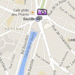 Clica para conocer la Situación de la Plaza de la Bastilla en el Mapa de París Situación de la Plaza de la Bastilla en el Mapa de París
