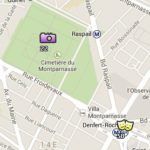 Clica aquí para conocer la Situación del Cementerio de Montparnasse y las Catacumbas en el Mapa de París Situación del Cementerio de Montparnasse y las Catacumbas en el Mapa de París