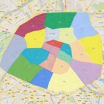Mapa de los distritos de París Mapa de los distritos de París