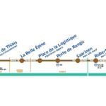 Clica aquí para ampliar el mapa de la Línea T7 del tranvía de París Línea T7 del tranvía de París