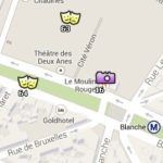 Clica aquí para conocer la Situación del Moulin Rouge en el Mapa de París Situación del Moulin Rouge en el Mapa de París