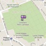 Clica aquí para conocer la Situación del Cementerio de Père-Lachaise en el Mapa de París Situación del Cementerio de Père-Lachaise en el Mapa de París